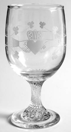 Claddagh (Tulip Shape Bowl) Water Goblet