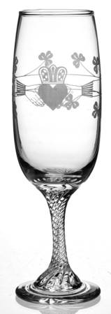 Claddagh (Tulip Shape Bowl) Fluted Champagne