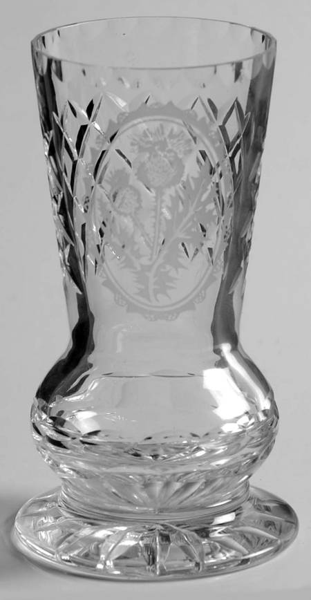 Thistle Etched by Edinburgh Crystal
