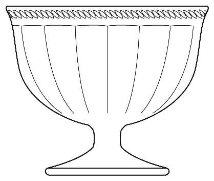 Colonial Fluted Clear by Federal Glass 
