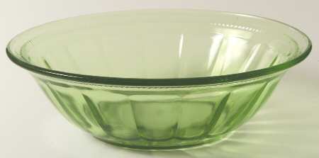 Colonial Fluted Green 7" Large Fruit Bowl