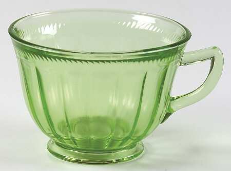 Colonial Fluted Green Cup Only
