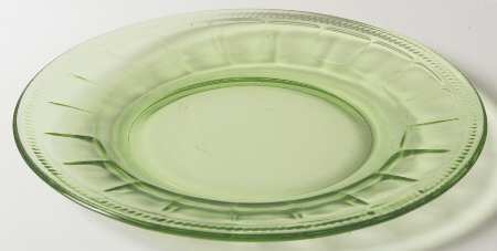 Colonial Fluted Green Luncheon Plate