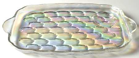 Colonial (Iridescent) Snack Plate Only No Punch Cup