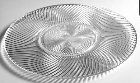 Diana Clear 11" Sandwich Plate