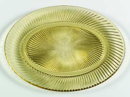 Diana Amber 11" Oval Platter
