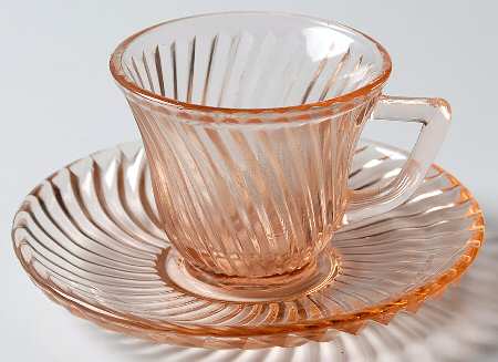 Diana Pink Demitasse Cup & Saucer Set