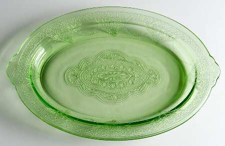 Georgian Green 11" Oval Platter