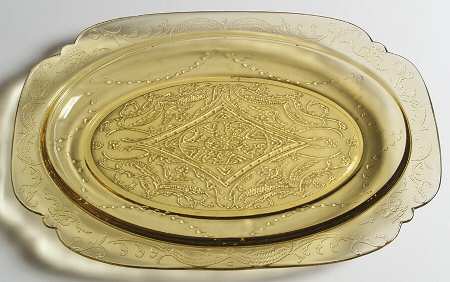 Madrid Amber 11" Oval Platter