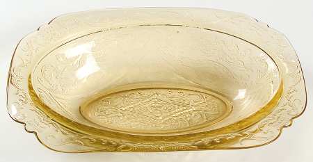 Madrid Amber 10" Oval Vegetable Bowl
