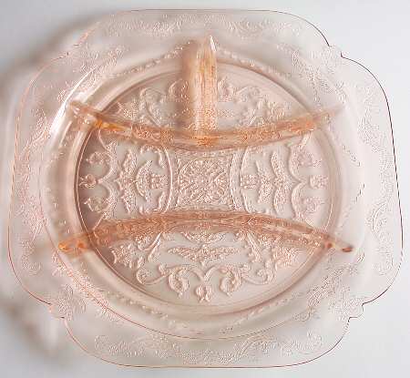 Madrid Pink 10" Square 4 Part Relish
