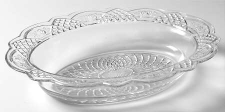 Mayfair Clear 10" Oval Bowl