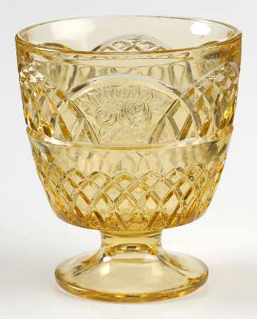 Mayfair Amber Footed Open Sugar