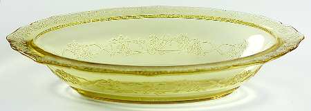 Normandie Amber Oval Vegetable Bowl