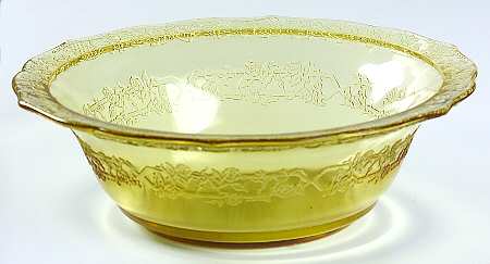 Normandie Amber 8" Large Fruit Bowl