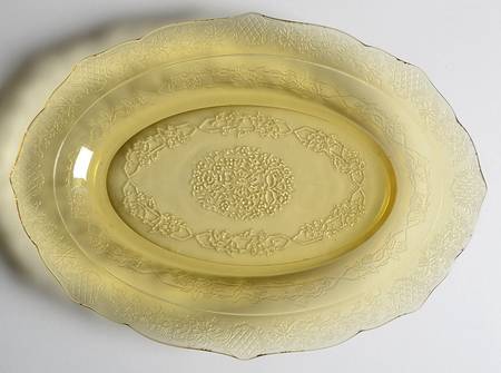Normandie Amber 11" Oval Platter