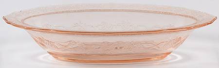 Normandie Pink Oval Vegetable Bowl