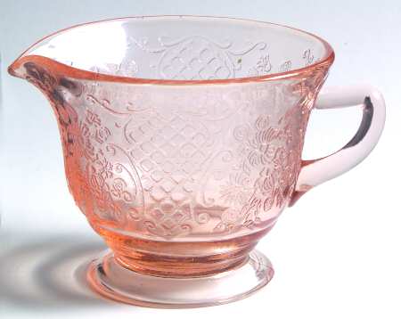 Normandie Pink Footed Creamer