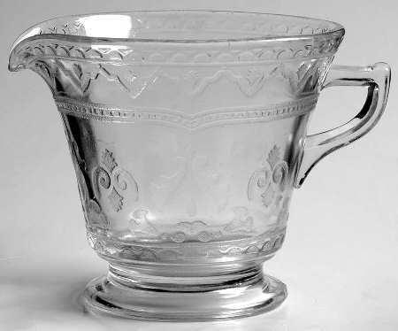 Patrician Clear Footed Creamer