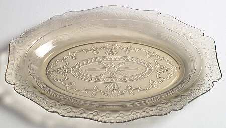 Patrician Amber 11" Oval Platter