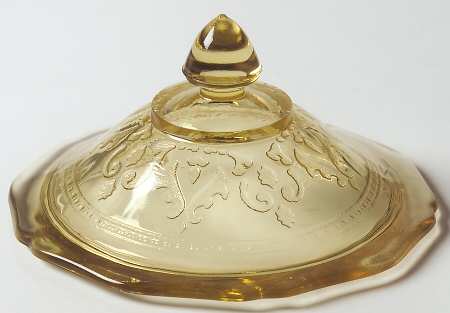 Patrician Amber Lid for Footed Sugar Bowl