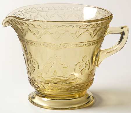 Patrician Amber Footed Creamer