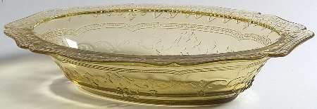 Patrician Amber 10" Oval Vegetable Bowl