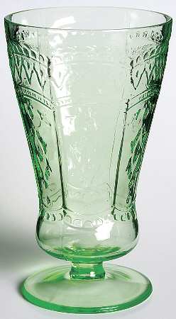 Patrician Green 8 Oz Footed Tumbler