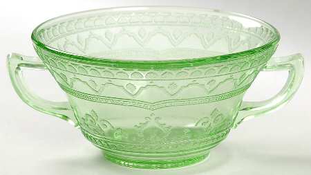 Patrician Green Cream Soup Bowl