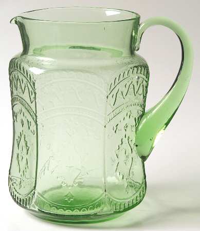 Patrician Green 75 Oz Applied Handle Pitcher