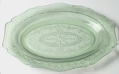 Patrician Green 11" Oval Platter