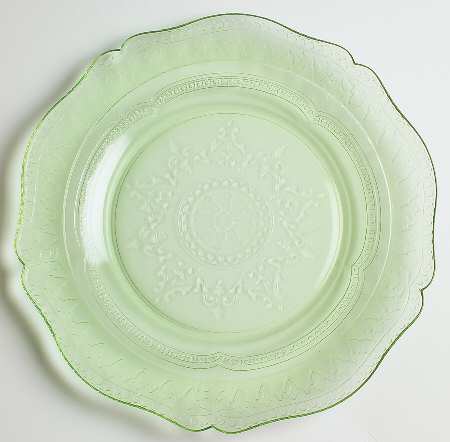 Patrician Green Luncheon Plate
