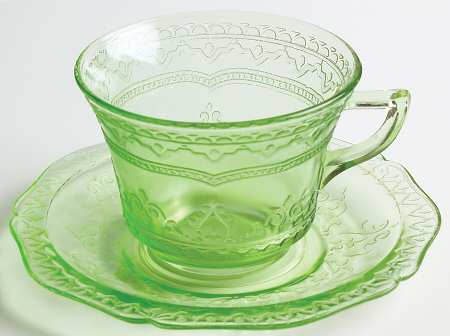 Patrician Green Cup & Saucer Set