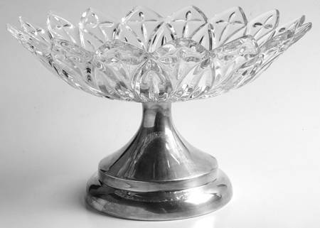 Petal Clear Round Compote (Height X Width)