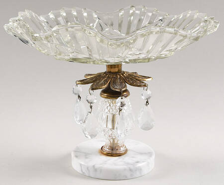 Pioneer Clear Round Compote (Height X Width)