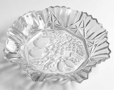 Pioneer Smoke (Carnival) Crimped Bowl