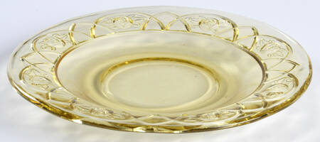 Rosemary Amber Saucer for Flat Cup