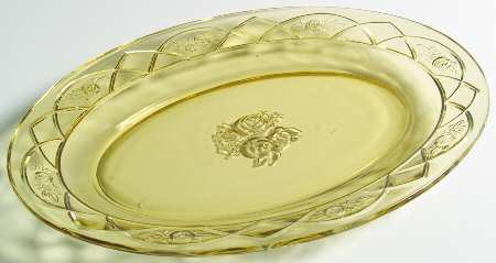 Rosemary Amber 12" Oval Platter