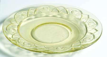 Rosemary Amber Flat Cup Saucer