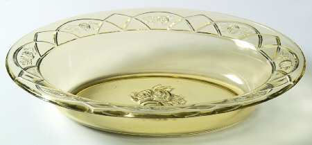 Rosemary Amber Oval Vegetable Bowl