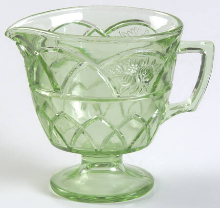 Rosemary Green Footed Creamer