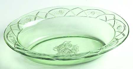 Rosemary Green Oval Vegetable Bowl