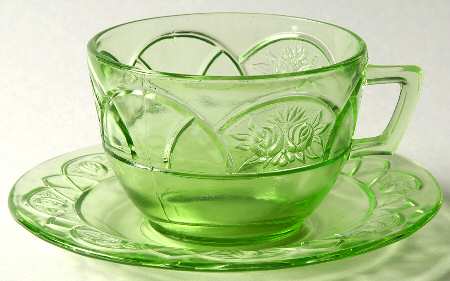 Rosemary Green Cup & Saucer Set