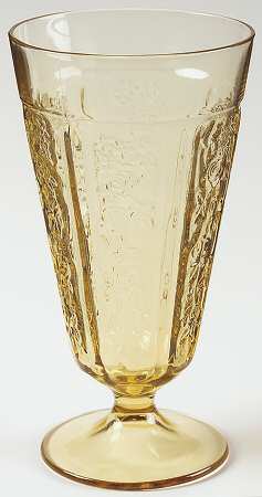 Sharon Amber 15 Oz Footed Tumbler