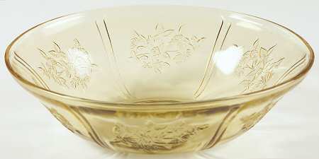 Sharon Amber 8" Large Fruit Bowl