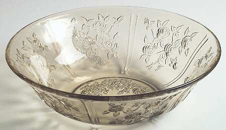 Sharon Amber 10" Large Fruit Bowl