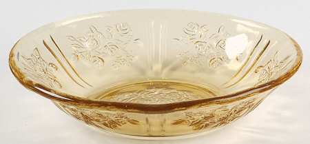 Sharon Amber Small Fruit Dessert Bowl