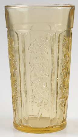 Sharon Amber 12 Oz Flat Thick Tumbler