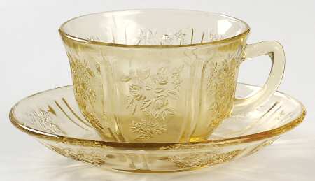 Sharon Amber Cup & Saucer Set