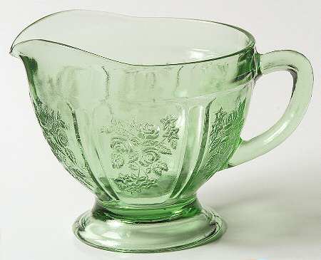 Sharon Green Footed Creamer